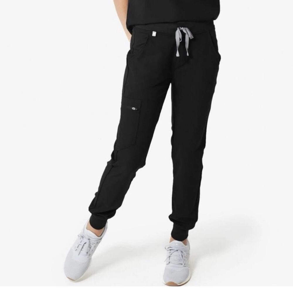 Figs Women’s Black Zamora Jogger Scrub Pants Size XS